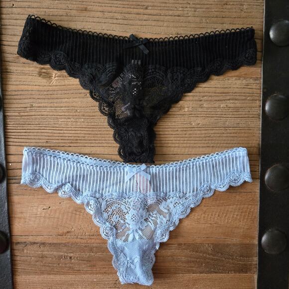 Victoria's Secret Dream Angels Lace Thong Bundle sz S New - Picture 1 of 5